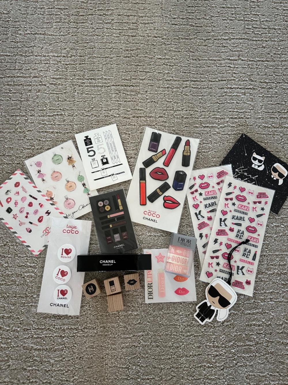 Chanel, Dior, Lagerfeld Sticker Sets / 100% Authentic